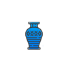 Blue Pottery Vase