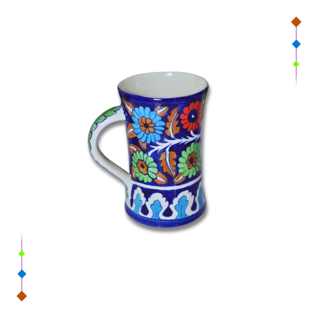 blue butterfly coffee mug