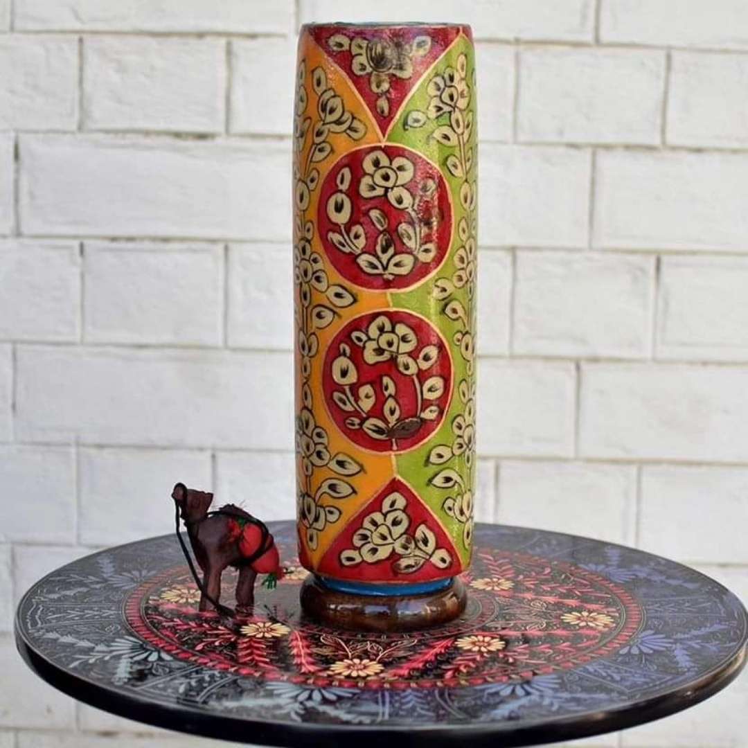 Hand painted Camel Skin Lamp